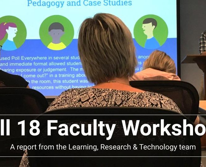 Fa18 Faculty Workshops Report